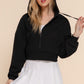 Because I Care Black Terry Hoodie Jacket-[option4]-[option5]-Cute-Trendy-Shop-Womens-Boutique-Clothing-Store