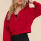 Because I Care Red Terry Hoodie Jacket-[option4]-[option5]-Cute-Trendy-Shop-Womens-Boutique-Clothing-Store