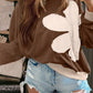 Fun Loving Lady Brown Flower Top-[option4]-[option5]-Cute-Trendy-Shop-Womens-Boutique-Clothing-Store