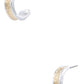 Classic Look Gold with Silver Semi Hoop Earrings-[option4]-[option5]-Cute-Trendy-Shop-Womens-Boutique-Clothing-Store