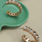 Appreciate Style Baguette Hoop Earrings-[option4]-[option5]-Cute-Trendy-Shop-Womens-Boutique-Clothing-Store