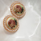 Vintage Porcelain Floral Stud Earrings-[option4]-[option5]-Cute-Trendy-Shop-Womens-Boutique-Clothing-Store