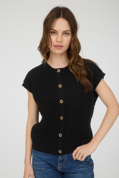 This Is The Day Button Cardigan Vest-[option4]-[option5]-Cute-Trendy-Shop-Womens-Boutique-Clothing-Store