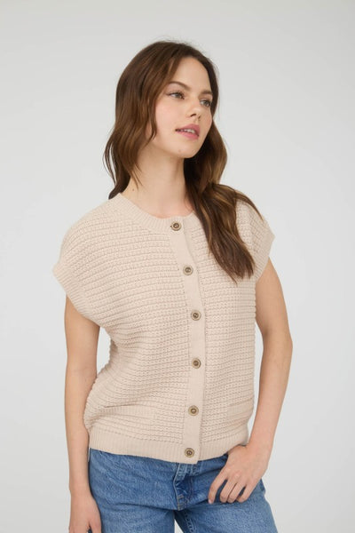 This Is The Day Button Cardigan Vest-[option4]-[option5]-Cute-Trendy-Shop-Womens-Boutique-Clothing-Store