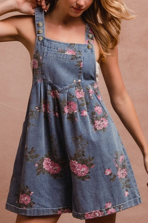 Botanical Charm Overall Romper-[option4]-[option5]-Cute-Trendy-Shop-Womens-Boutique-Clothing-Store