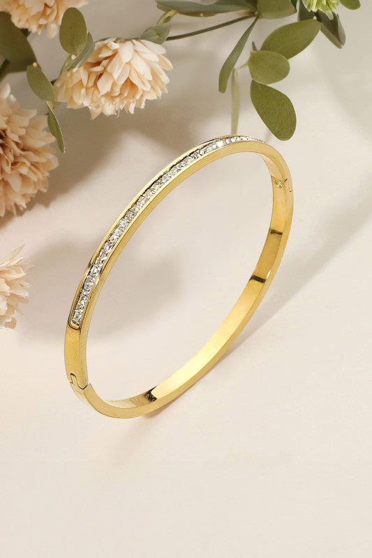 Sleek and Shiny Thin Gold Bracelet-Cute-Trendy-Shop-Womens-Boutique-Clothing-Store