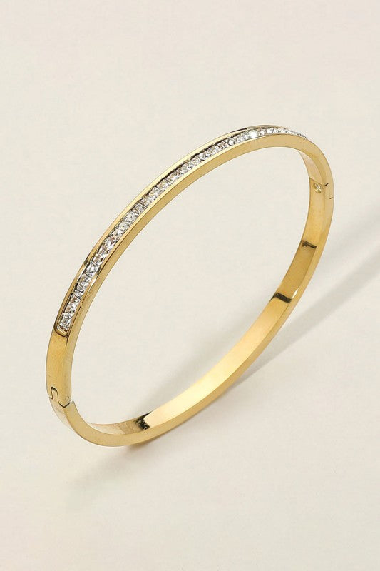 Sleek and Shiny Thin Gold Bracelet-Cute-Trendy-Shop-Womens-Boutique-Clothing-Store