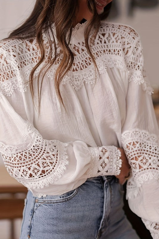 Perfect Day White Lace Top-[option4]-[option5]-Cute-Trendy-Shop-Womens-Boutique-Clothing-Store