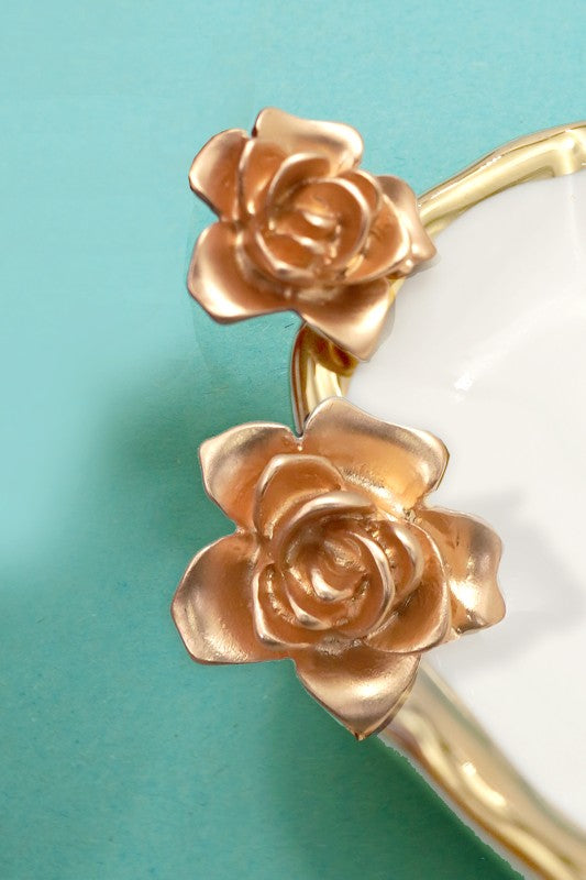 Golden Hour Rose Stud Earrings-Cute-Trendy-Shop-Womens-Boutique-Clothing-Store
