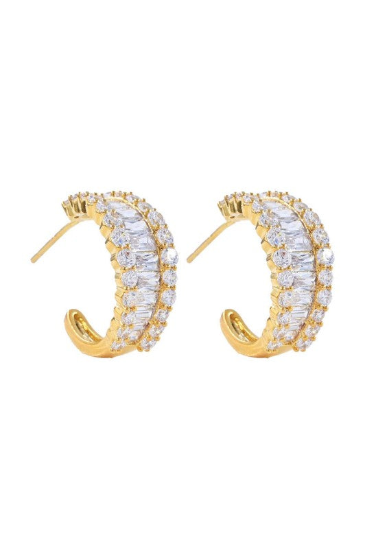 What An Evening CZ Baguette Earrings-[option4]-[option5]-Cute-Trendy-Shop-Womens-Boutique-Clothing-Store