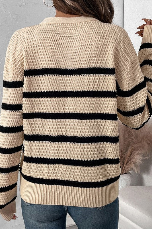 Keep Me Warm Striped Henley Top-[option4]-[option5]-Cute-Trendy-Shop-Womens-Boutique-Clothing-Store