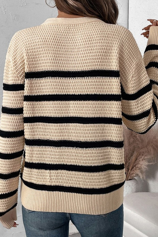 Keep Me Warm Striped Henley Top-[option4]-[option5]-Cute-Trendy-Shop-Womens-Boutique-Clothing-Store