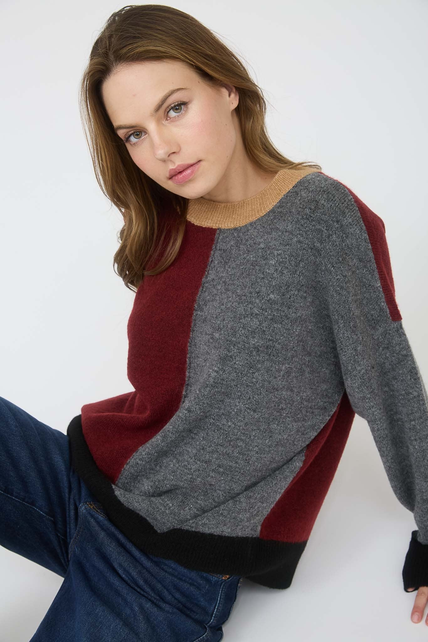 Color Block Sensation Sweater-[option4]-[option5]-Cute-Trendy-Shop-Womens-Boutique-Clothing-Store