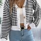 On The Path Black & White V Sweater-[option4]-[option5]-Cute-Trendy-Shop-Womens-Boutique-Clothing-Store