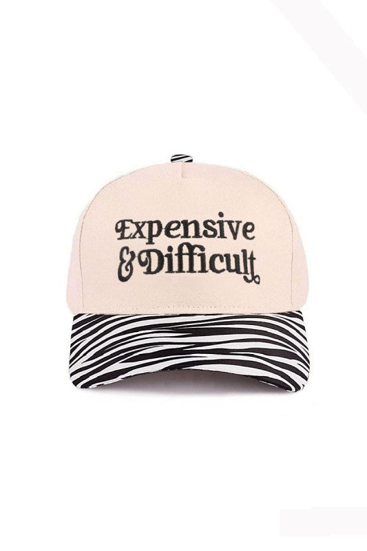 "Expensive & Difficult" Canvas Cap