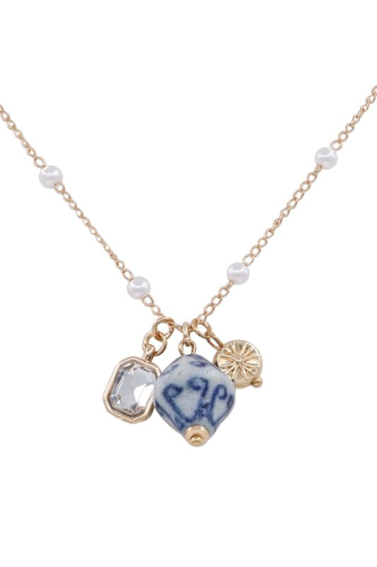 Vintage Feel Charm Necklace-[option4]-[option5]-Cute-Trendy-Shop-Womens-Boutique-Clothing-Store