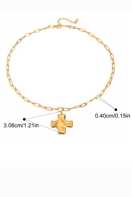 No Coincidence Gold Cross Necklace-[option4]-[option5]-Cute-Trendy-Shop-Womens-Boutique-Clothing-Store