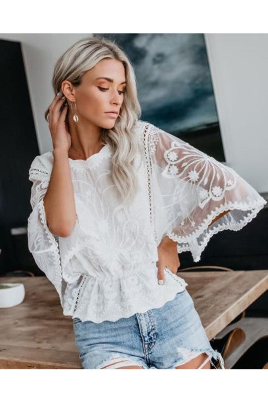 Another Winner White Lace Top-[option4]-[option5]-Cute-Trendy-Shop-Womens-Boutique-Clothing-Store