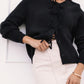 Sweet & Sophisticated Bow Snap Sweater Black-[option4]-[option5]-Cute-Trendy-Shop-Womens-Boutique-Clothing-Store