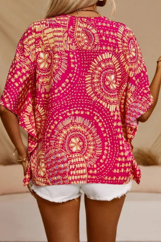 Fall is For Color Red V Neck Top-[option4]-[option5]-Cute-Trendy-Shop-Womens-Boutique-Clothing-Store