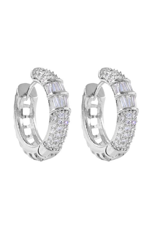 In The Middle Hoop Earrings-Silver-Cute-Trendy-Shop-Womens-Boutique-Clothing-Store