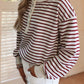Cool Evenings Snap Front Stripe Top-[option4]-[option5]-Cute-Trendy-Shop-Womens-Boutique-Clothing-Store
