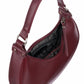 Burgundy Crescent Shape Handbag-[option4]-[option5]-Cute-Trendy-Shop-Womens-Boutique-Clothing-Store