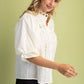 Juliette Trimmed Cotton Blouse-Cute-Trendy-Shop-Womens-Boutique-Clothing-Store