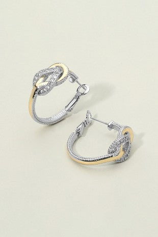 Perfect For Tonight Two Tone Knot Earrings-[option4]-[option5]-Cute-Trendy-Shop-Womens-Boutique-Clothing-Store