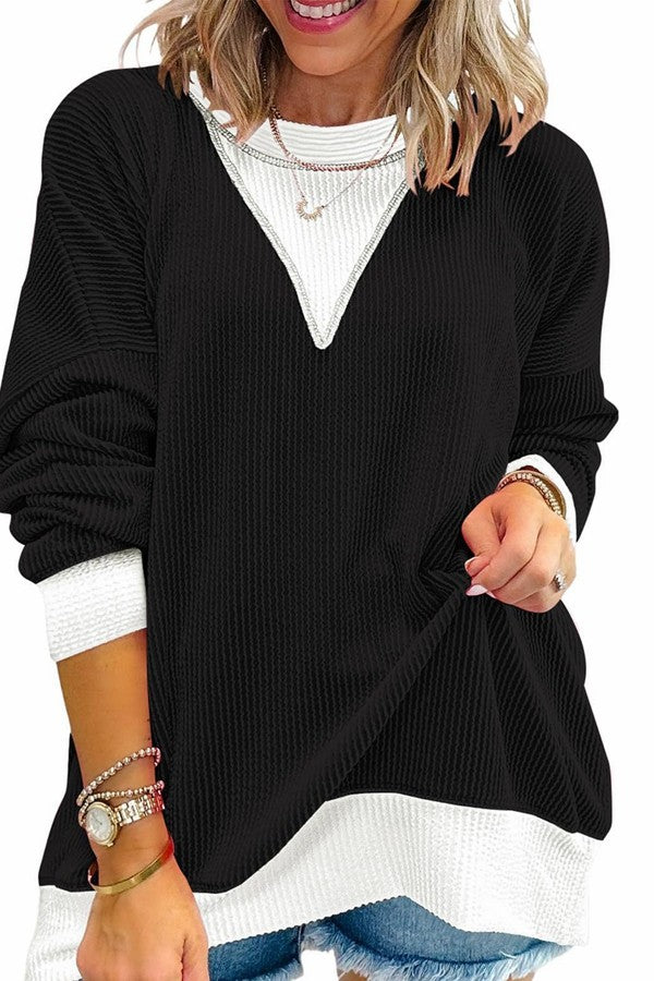 Blocked Out the Haters Sweatshirt-Black-SMALL-[option4]-[option5]-Cute-Trendy-Shop-Womens-Boutique-Clothing-Store