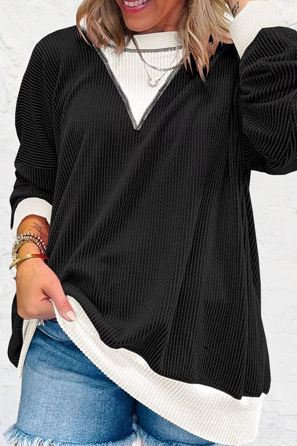 Blocked Out the Haters Sweatshirt-[option4]-[option5]-Cute-Trendy-Shop-Womens-Boutique-Clothing-Store