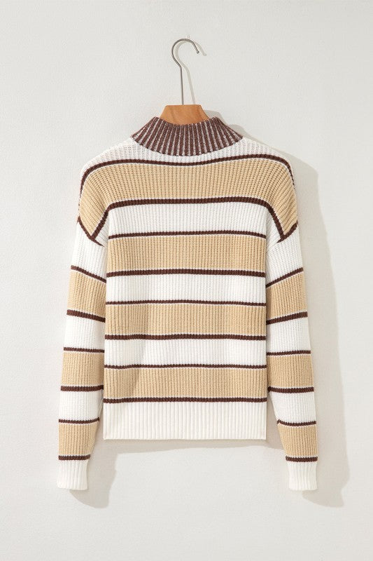 Time For Style Zip NeckSweater-Cute-Trendy-Shop-Womens-Boutique-Clothing-Store