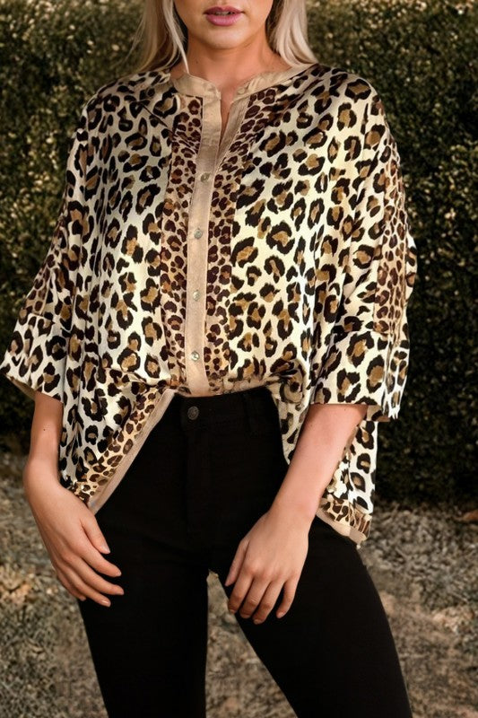 How We Do It Leopard Print Button Blouse-Cute-Trendy-Shop-Womens-Boutique-Clothing-Store