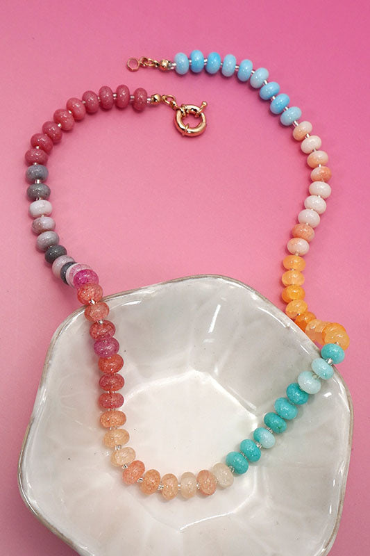 Earthy Elegance Natural Stone Necklace-G-Cute-Trendy-Shop-Womens-Boutique-Clothing-Store