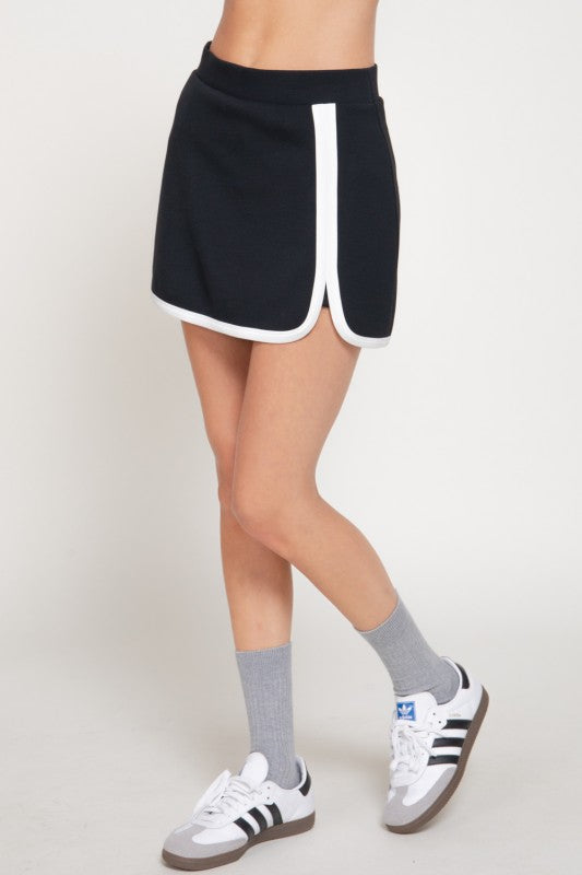 Comfort First Two Tone Skort-[option4]-[option5]-Cute-Trendy-Shop-Womens-Boutique-Clothing-Store