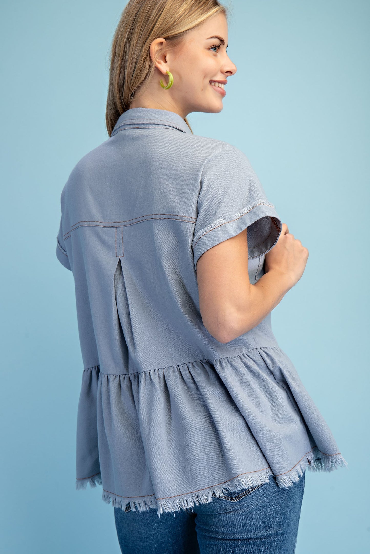 Peplum Perfection Top-[option4]-[option5]-Cute-Trendy-Shop-Womens-Boutique-Clothing-Store