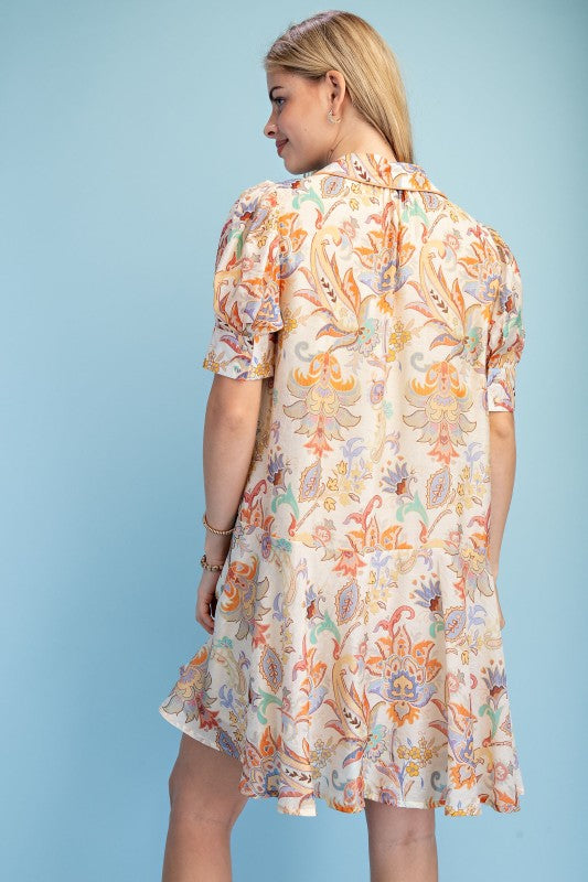 Meadow Song Paisley Mini Dress-Cute-Trendy-Shop-Womens-Boutique-Clothing-Store
