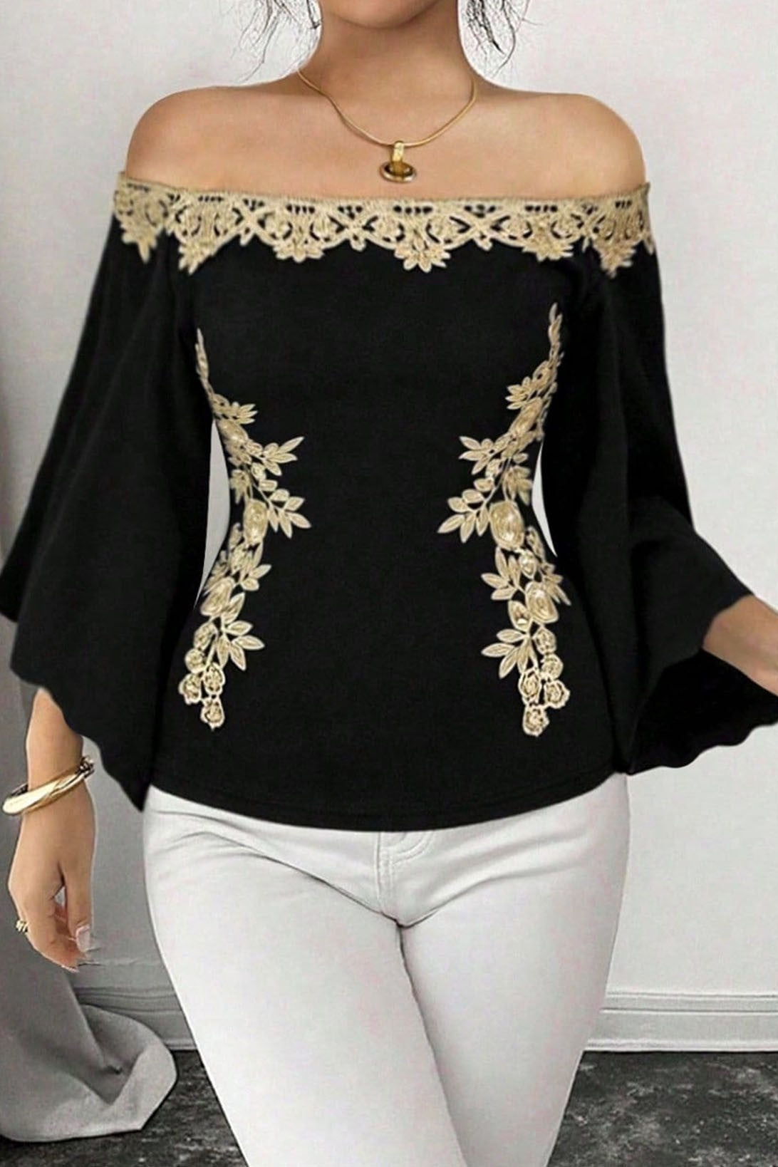 Take me out Embroidered Off shoulder Top-[option4]-[option5]-Cute-Trendy-Shop-Womens-Boutique-Clothing-Store