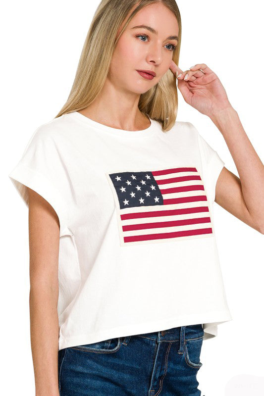Proud of America T-Shirt-white-SMALL-[option4]-[option5]-Cute-Trendy-Shop-Womens-Boutique-Clothing-Store