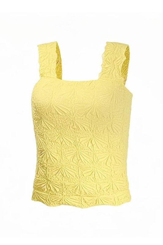 You Know This Look Patterned Tank-Yellow-SMALL-[option4]-[option5]-Cute-Trendy-Shop-Womens-Boutique-Clothing-Store