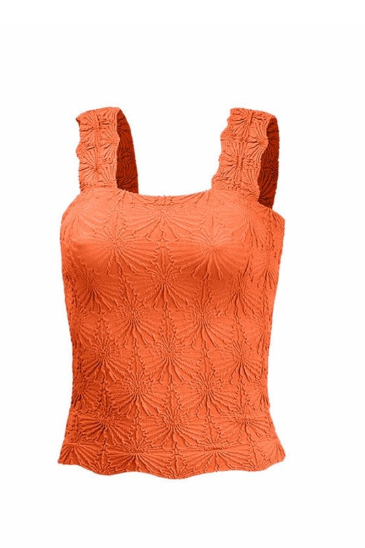 You Know This Look Patterned Tank-Orange-SMALL-[option4]-[option5]-Cute-Trendy-Shop-Womens-Boutique-Clothing-Store