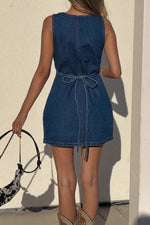So Much Style Denim Sleeveless Dress-[option4]-[option5]-Cute-Trendy-Shop-Womens-Boutique-Clothing-Store