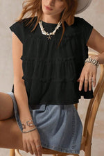 Ready For The Heat Babydoll Top-Black-SMALL-[option4]-[option5]-Cute-Trendy-Shop-Womens-Boutique-Clothing-Store