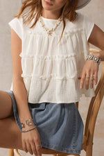 Ready For The Heat Babydoll Top-Off White-SMALL-[option4]-[option5]-Cute-Trendy-Shop-Womens-Boutique-Clothing-Store