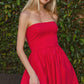 This Screams Summer Fun Strapless Dress-Red-SMALL-[option4]-[option5]-Cute-Trendy-Shop-Womens-Boutique-Clothing-Store