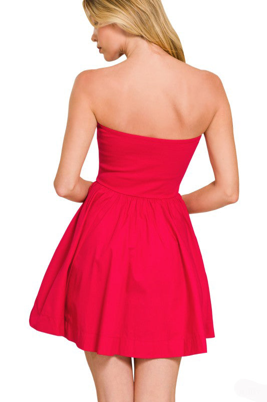 This Screams Summer Fun Strapless Dress-[option4]-[option5]-Cute-Trendy-Shop-Womens-Boutique-Clothing-Store
