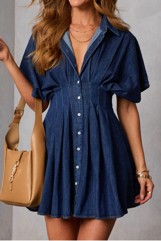 Style For Miles Denim Button Up Dress-[option4]-[option5]-Cute-Trendy-Shop-Womens-Boutique-Clothing-Store