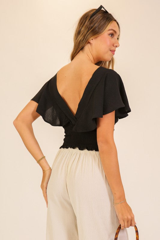What A Cutie Flutter Sleeve Top-[option4]-[option5]-Cute-Trendy-Shop-Womens-Boutique-Clothing-Store