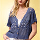 Sweet Scallop Open-Knit Top-Cute-Trendy-Shop-Womens-Boutique-Clothing-Store