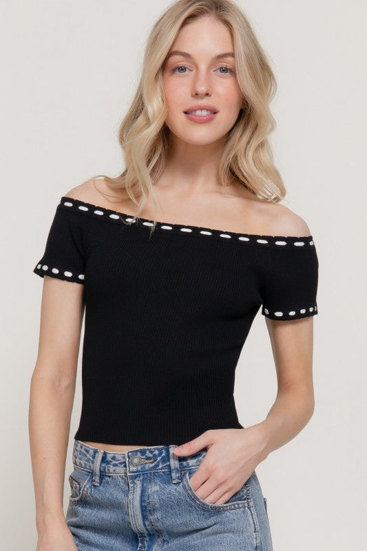 Plan Ahead Off Shoulder Sweater Top-[option4]-[option5]-Cute-Trendy-Shop-Womens-Boutique-Clothing-Store